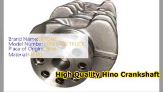 Hino 300 N04C Krank Mili 13411 E0071 Yüksek Kaliteli Parçalar