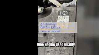 Hino 500 Kamyonda Kullanılan Hino J08C Motor