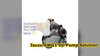 ZX460 ZX450 Ekskavatörler için Isuzu 6WG1 Yağ Pompası 8974318770