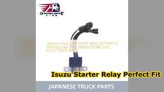 Isuzu Marş Rölesi 1811710870 Güvenilir Kamyon Parçaları