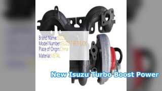 NPR NQR71 Kamyon Parçaları için Yeni Isuzu 4HG1T Turboşarj
