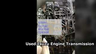 Satılık İkinci El Isuzu 6HE1 Motor Şanzıman