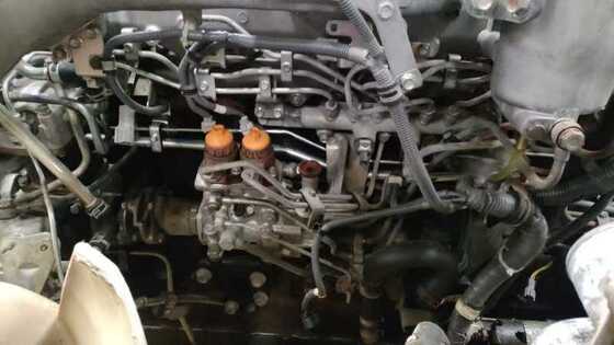 Japon kamyon parçaları kullanılmış motor ile şanzıman iyi durumda ISUZU GIGA 6WG1 için satışta Isuzu kullanılmış parçalar
