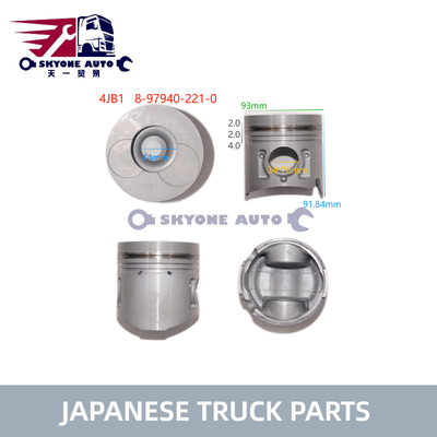 Japon Kamyon Parçaları Motor Piston 8979402210 8-97940221-0 ISUZU için 2.8TON TFR 4JB1T OEM 8-97940221-0