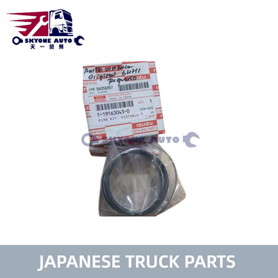 Japon kamyon parçaları Hava Kompresörü Piston Segmanı 1-19163043-0 1191630430 ISUZU FSR32 6HH1 6HE1T Kamyon ISUZU KAMYON PARÇALARI için