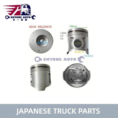 Japon kamyon parçaları ME220470 MITSUIBISHI CANTER 4D34 4D34T Kamyon için Piston Assy ISUZU TRUCK PARTS