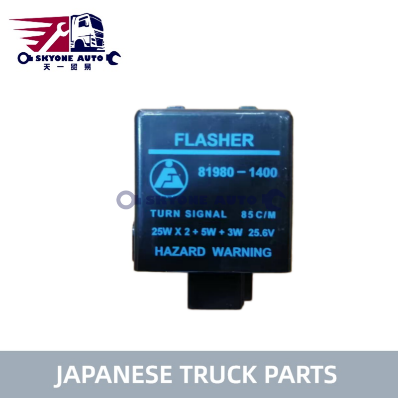 Japon kamyon parçaları 24V Flasher Relay 81980-1400 HINO Kamyon Hino Motor Parçaları için