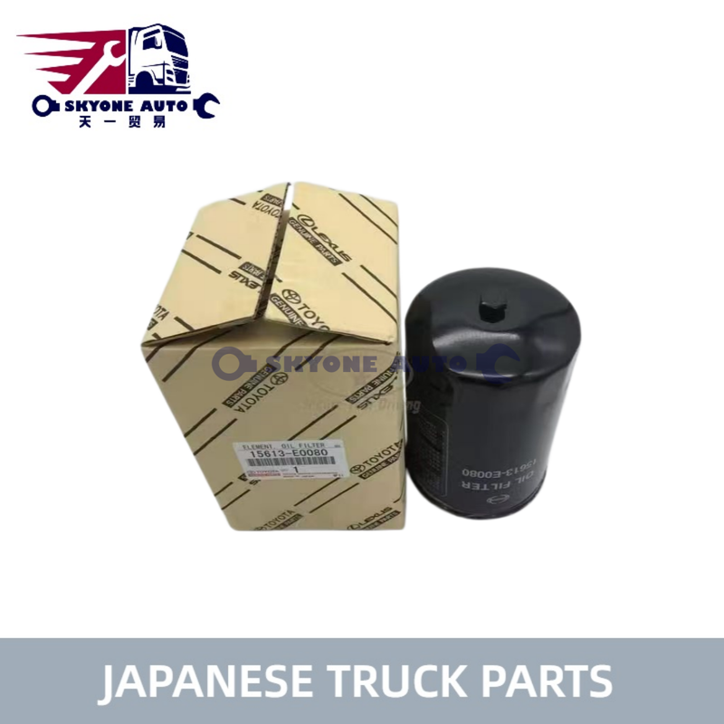 HINO dizel Yağ Filtresi 15630-E0080 15613E0080 15613-EV015 TOYOTA/HINO 300 Kamyon Japon Kamyon Parçaları için