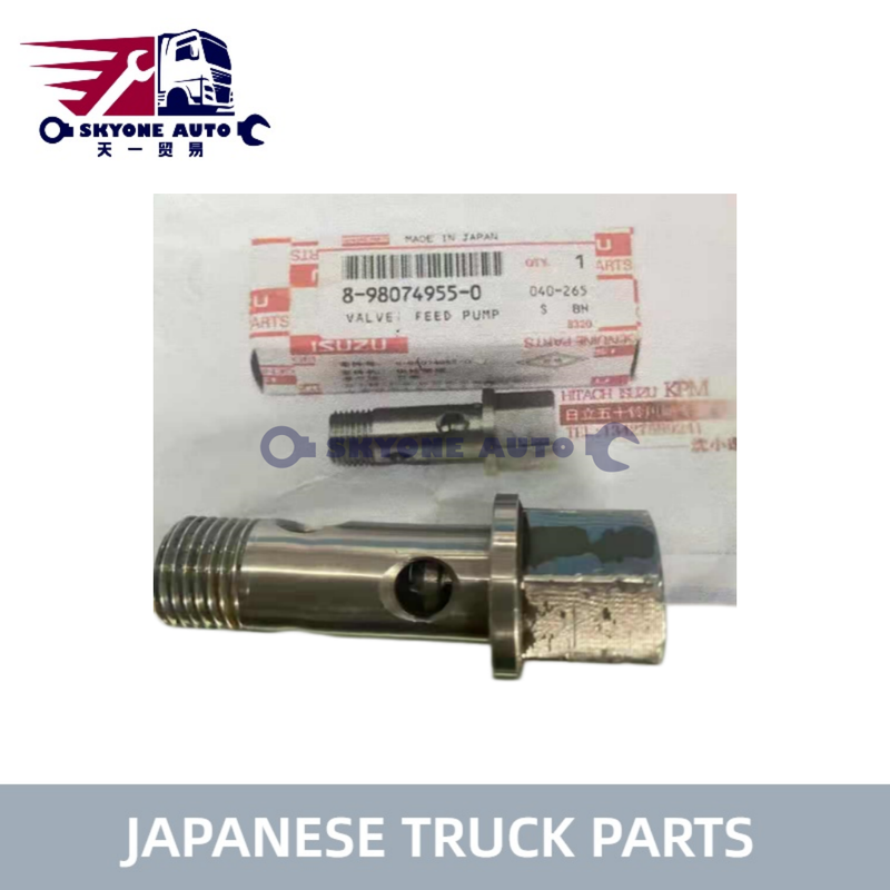 Japon kamyon parçaları Besleme Pompası Vanası 8980749550 8-98074955-0 ISUZU NPR71 NQR75 4HK1 6HK1 Kamyon için ISUZU KAMYON PARÇALARI